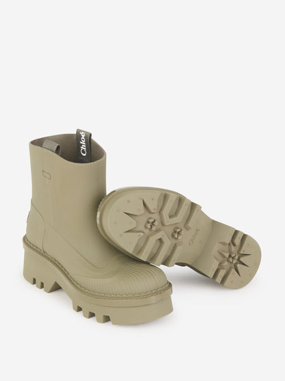 Chloé Botas Rain Raina color Verde Militar sku 805-000685 01 - Foto 4