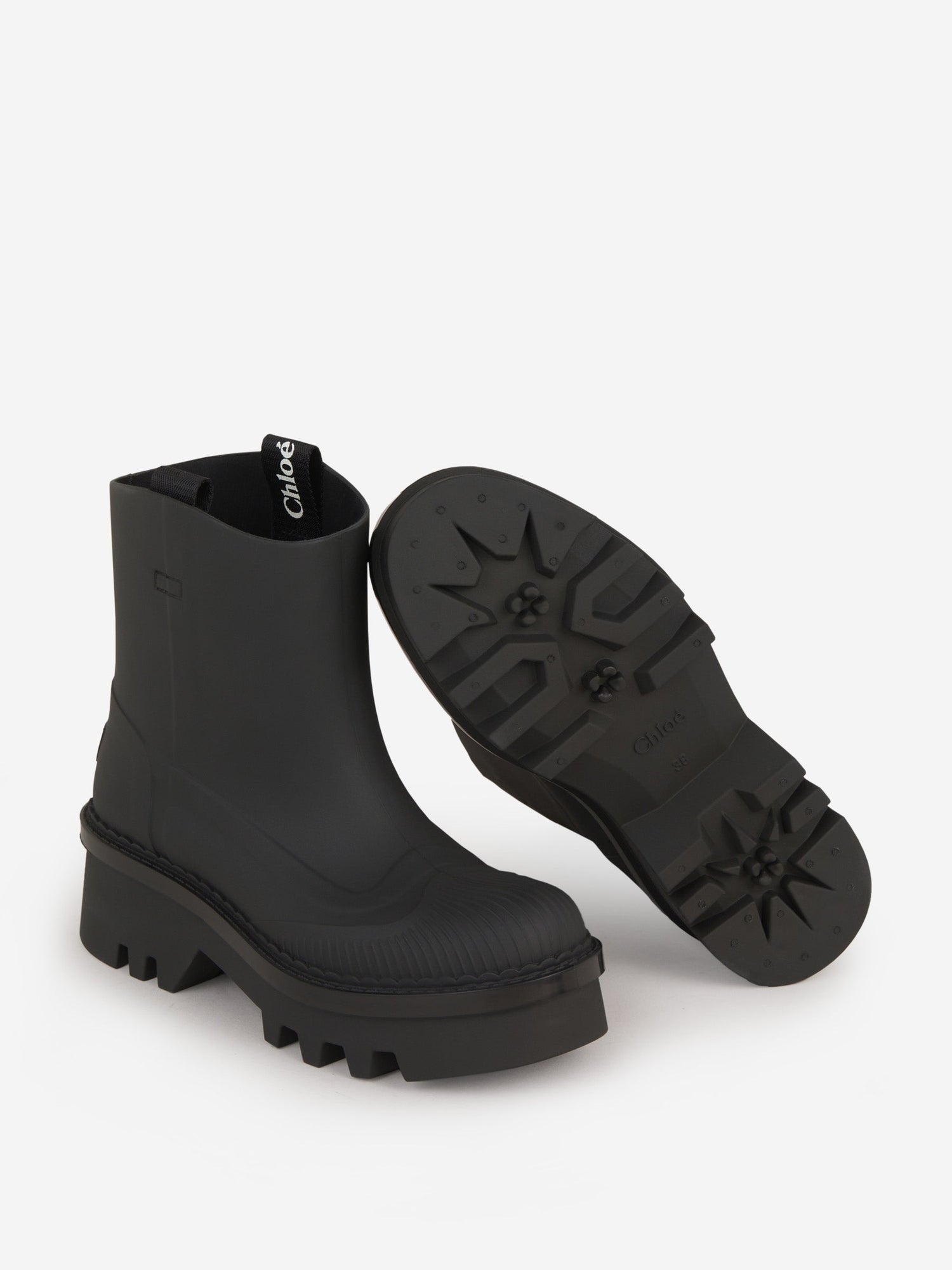 Chloé Botas Rain Raina color Negro sku 805-000685 02 - Foto 4