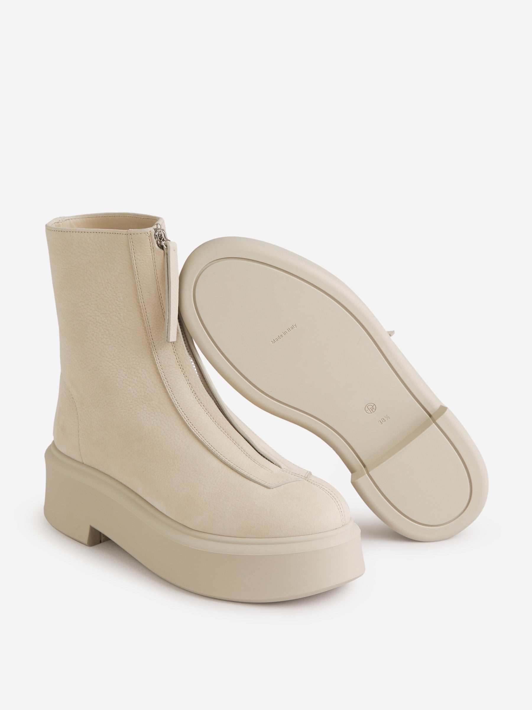 The Row Botas Piel Cremallera color Beis sku 805-000702 01 - Foto 4