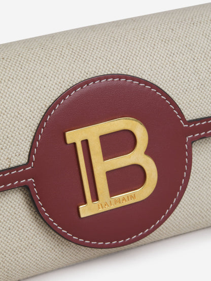 Balmain Bolso B-Buzz Lona Y Piel color Crema sku 810-007004 00 - Foto 6