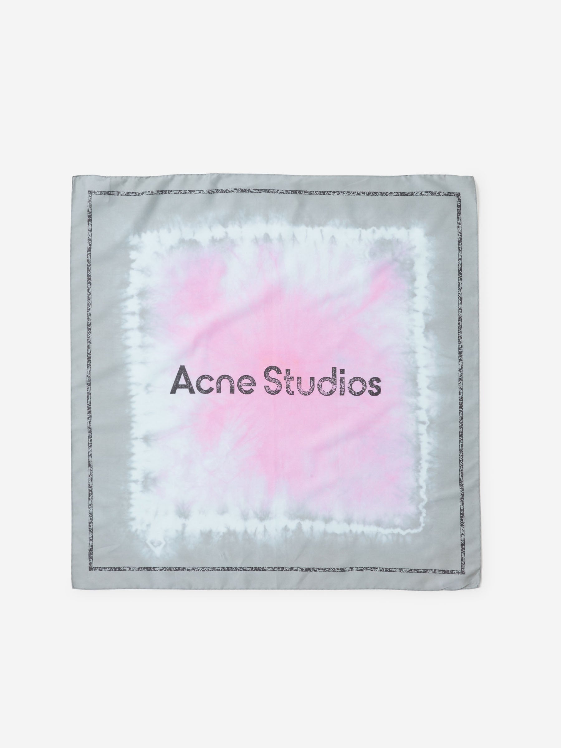 Acne Studios Pañuelo Tie-Dye Logo color Rosa sku 840-000702 01 - Foto 2