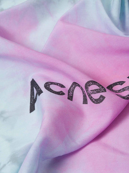 Acne Studios Pañuelo Tie-Dye Logo color Rosa sku 840-000702 01 - Foto 3