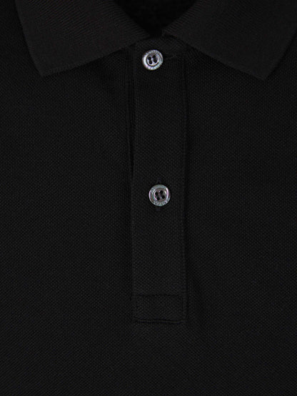 Outlet online Alexander McQueen Hombre Polo Piqué Algodón color Negro sku 552-001437 01 - Foto 3