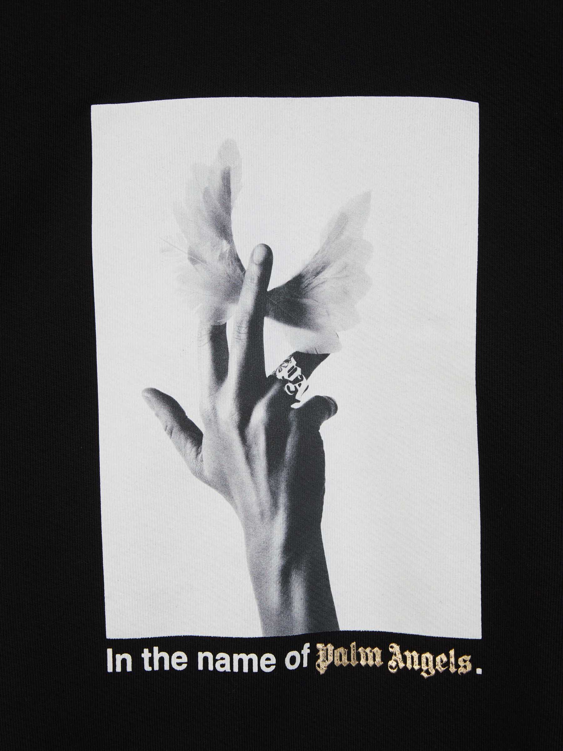 Outlet online Palm Angels Hombre Sudadera Crewneck Wings color Negro sku 545-001590 01 - Foto 4