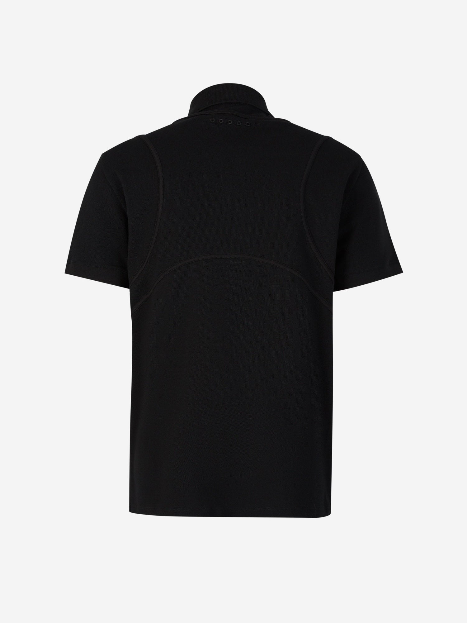 Outlet online Alexander McQueen Hombre Polo Piqué Algodón color Negro sku 552-001437 01 - Foto 2