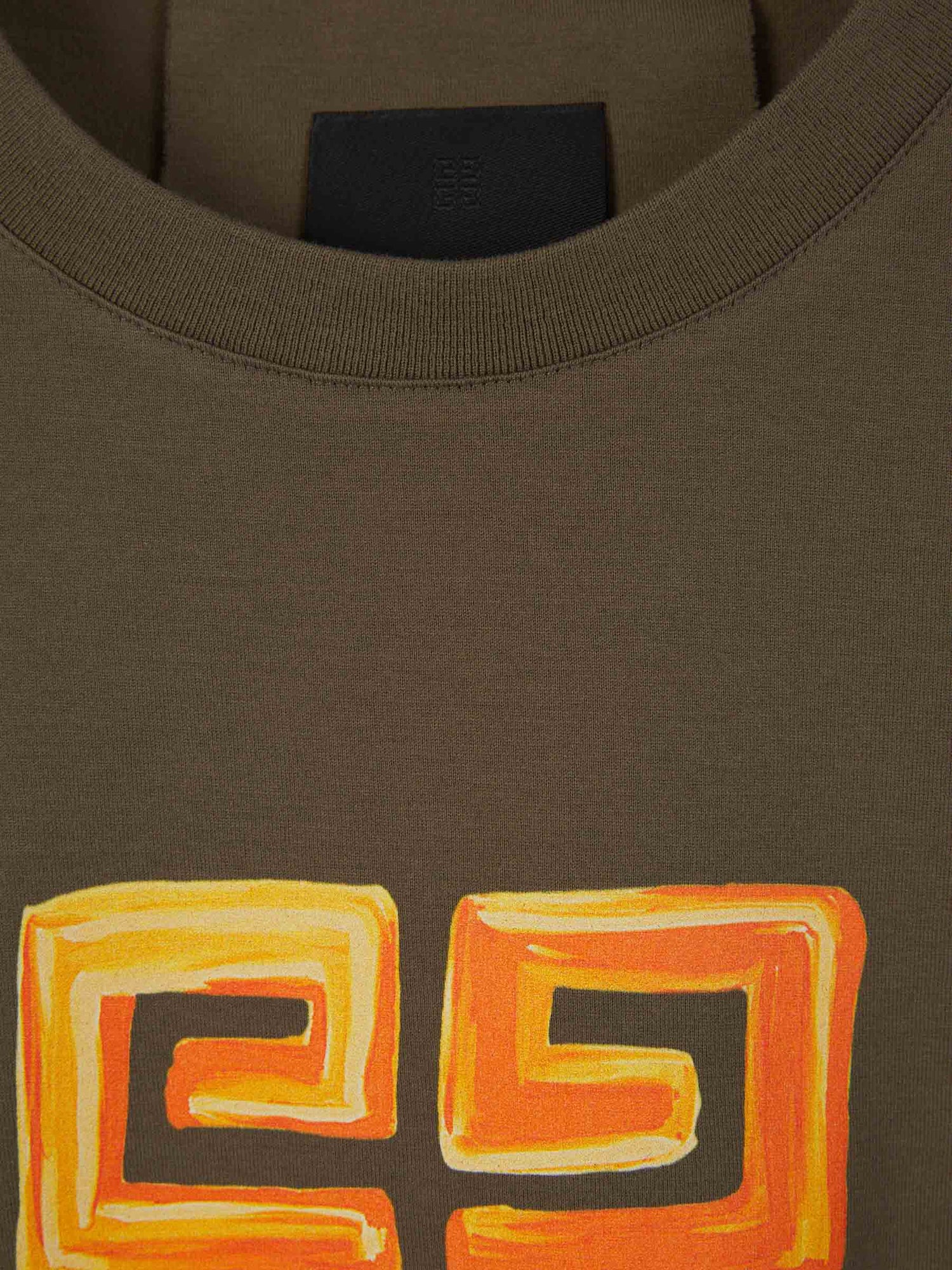 Givenchy Camiseta Logo Algodón color Verde Militar sku 553-003430 02 - Foto 3