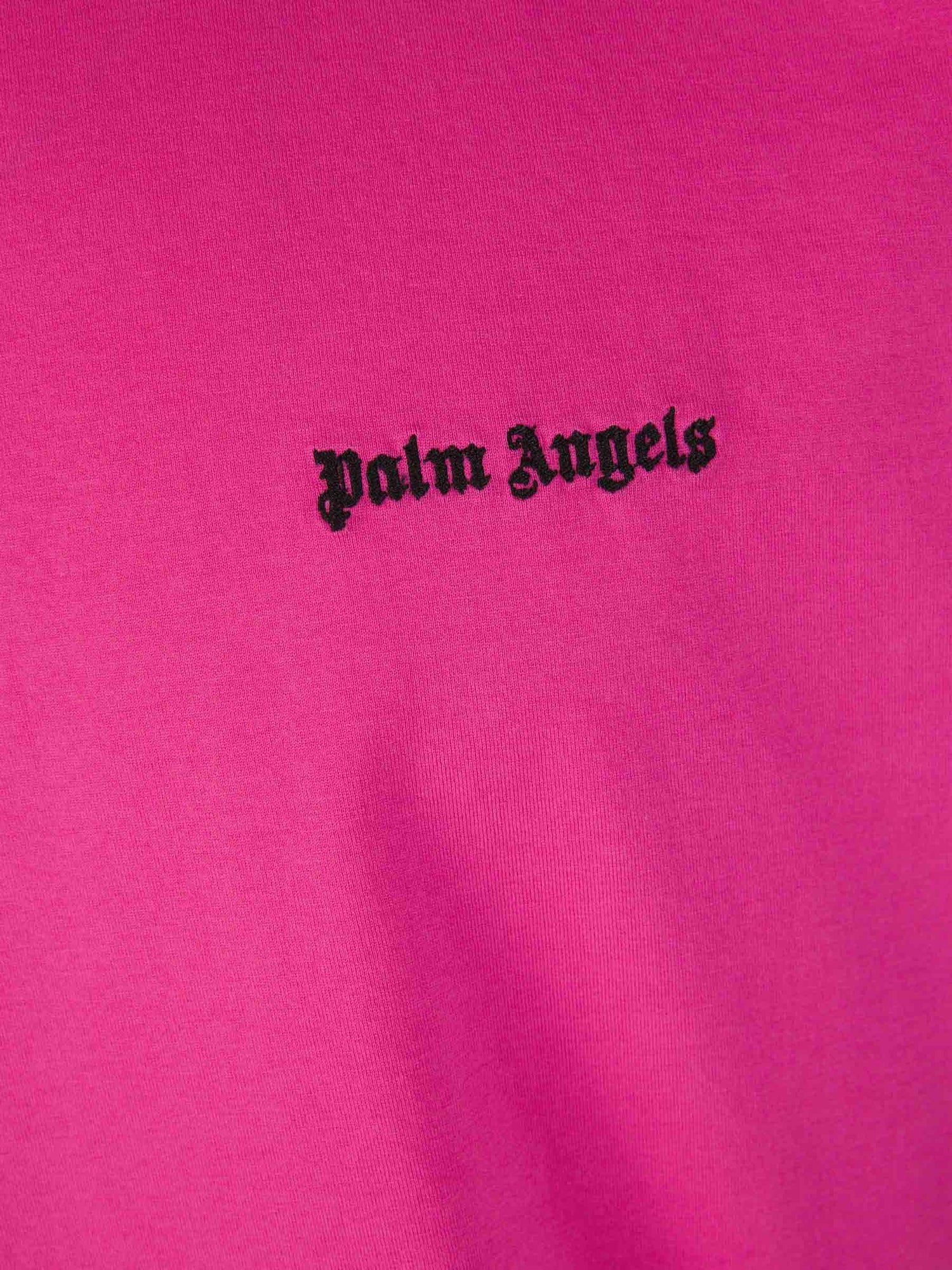 Palm Angels Camiseta Algodón Logo color Rosa sku 553-003288 02 - Foto 4